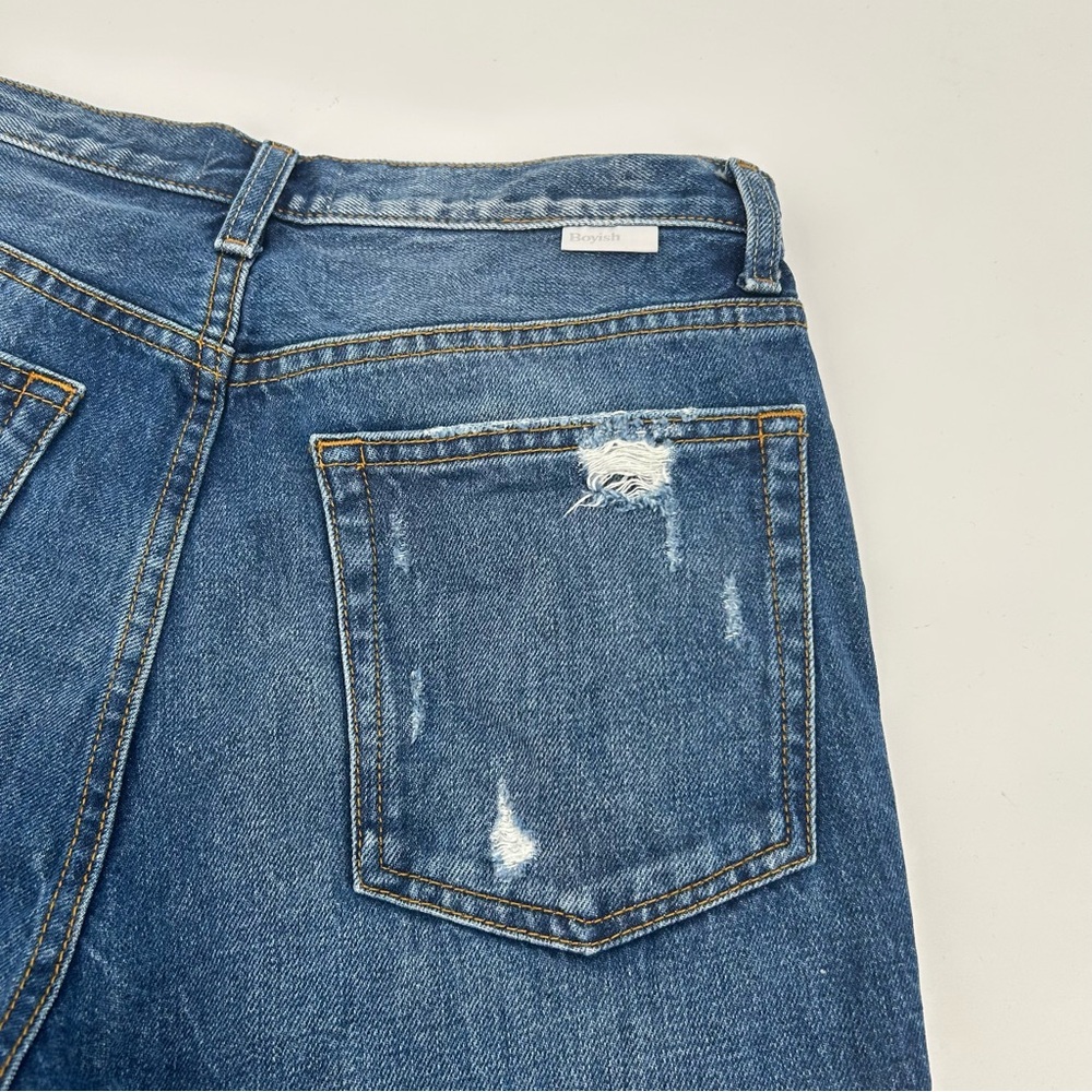 Boyish Billy Jeans in Mame Wash Heavily Distressed Button Fly Women’s Size 28 - Picture 11 of 16